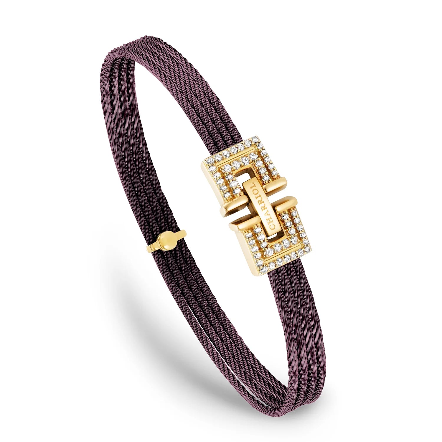 Violett_Gold 18KT mit 54 Diamanten 0.43ct