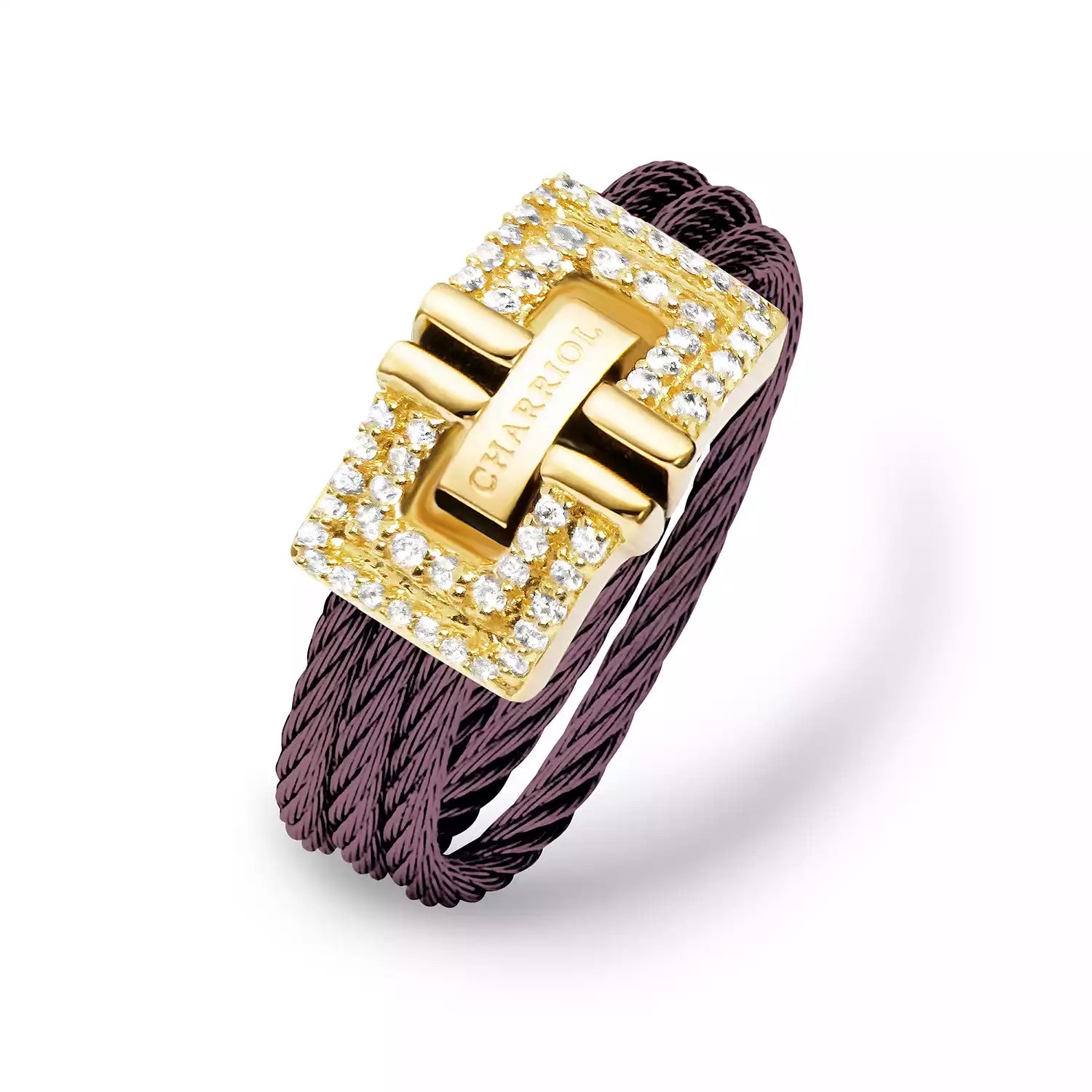 Violett_Gold 18KT mit 54 Diamanten 0.21ct