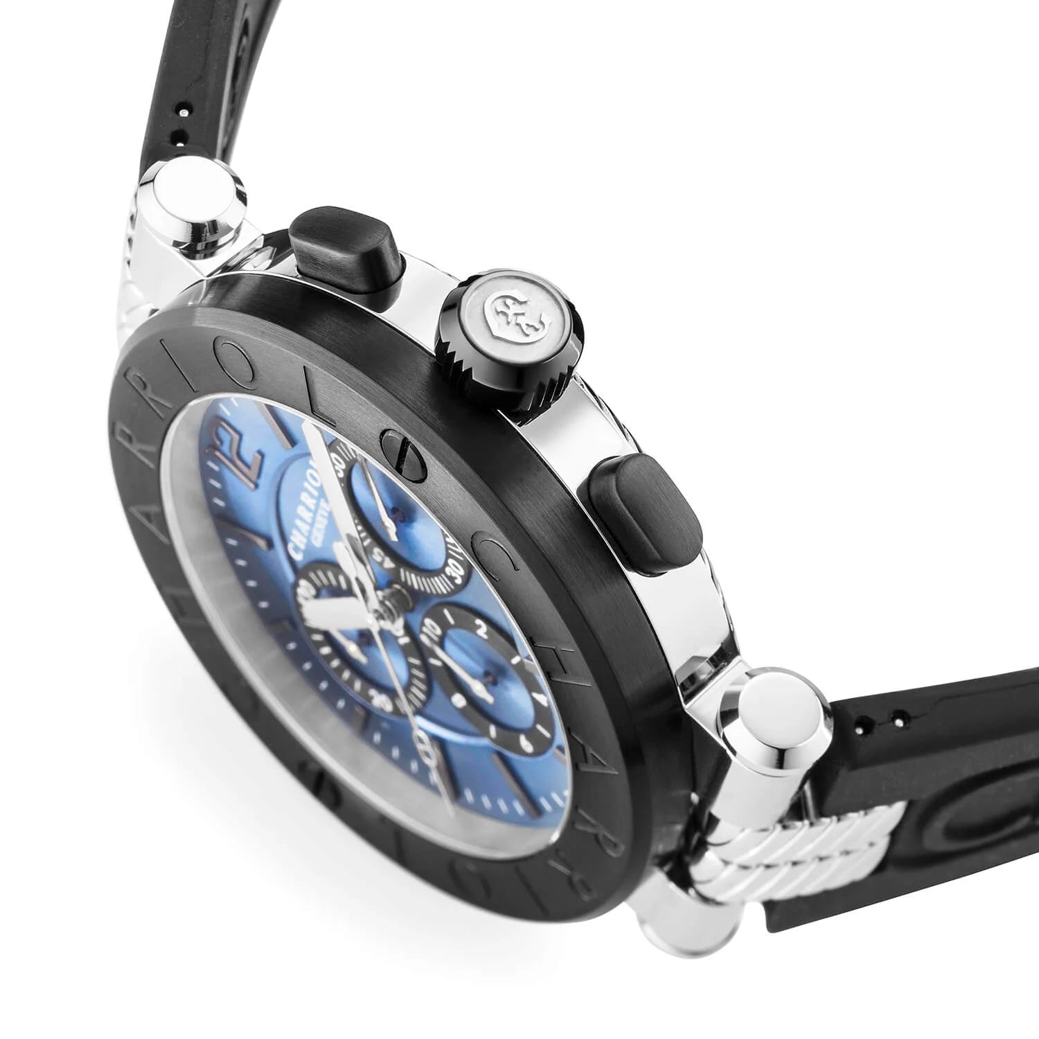 NAVIGATOR CRUISE, 41 MM, KALIBER QUARZ-CHRONOGRAPH, BLAUES ZIFFERBLATT MIT SCHWARZEN MATTEN ZÄHLRINGEN.