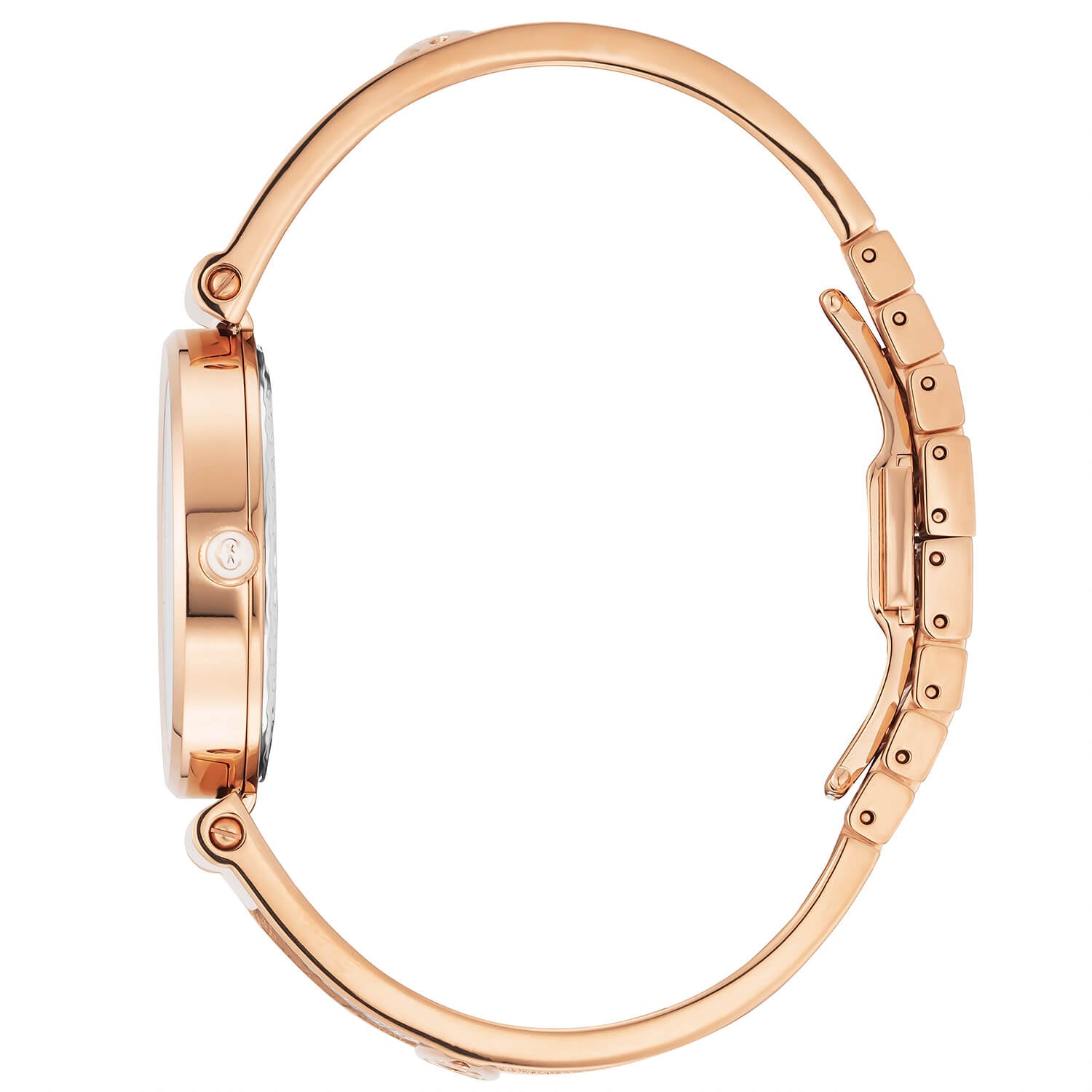 FOREVER YOURS, 32MM, QUARTZKALIBER, PERLMUTTER MIT 12 DIAMANTEN ZIFFERN, ROSENGOLD PVD-BEZEL, STAHLKABELARMBAND - Charriol Geneve - Watch