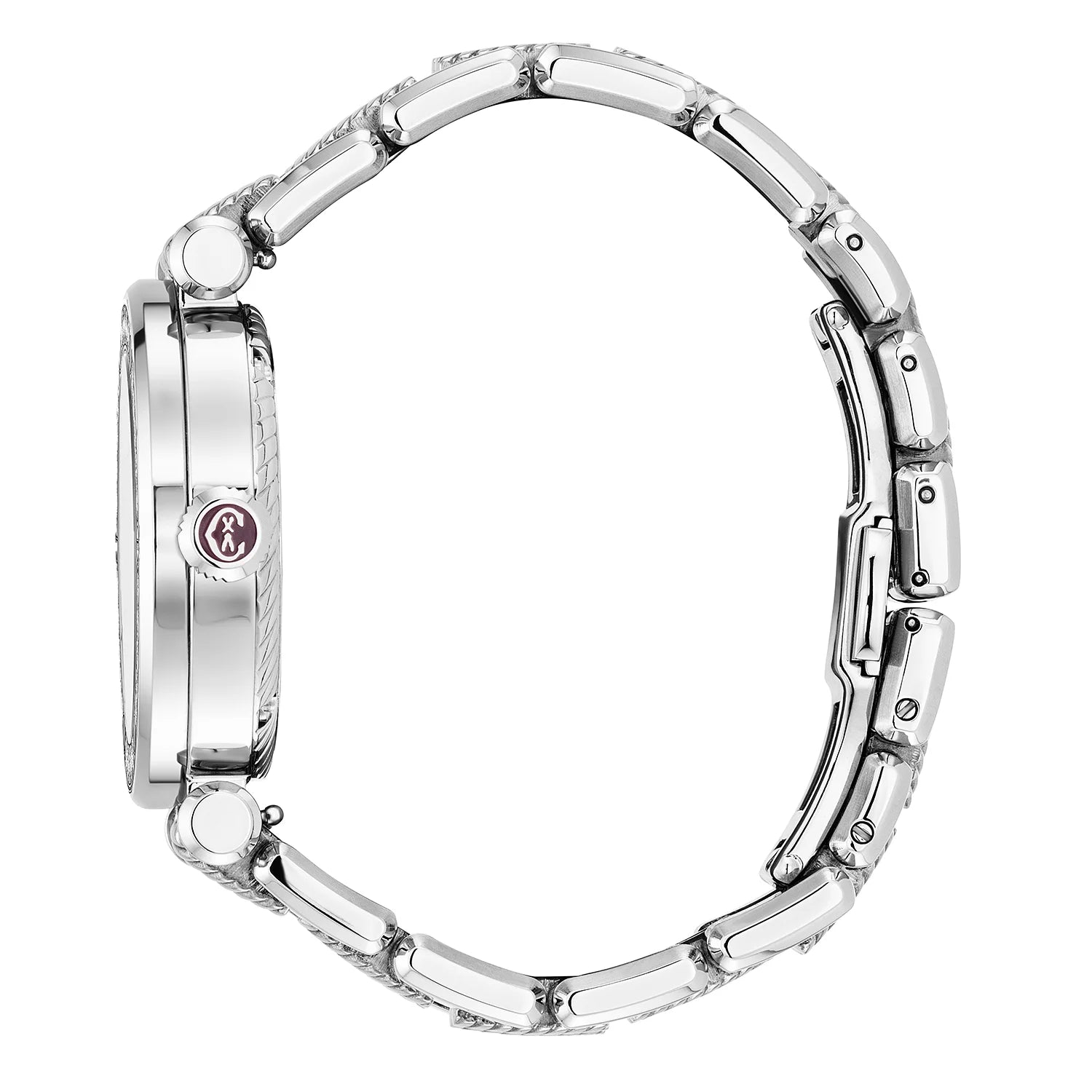 NAVIGATOR CRUISE, 36MM, QUARTZ-KALIBER, PERLMUTTER-ZEICHEN, 30 DIAMANTEN, STAHL-AUSTAUSCHBARES ARMBAND - Charriol Geneve - Watch