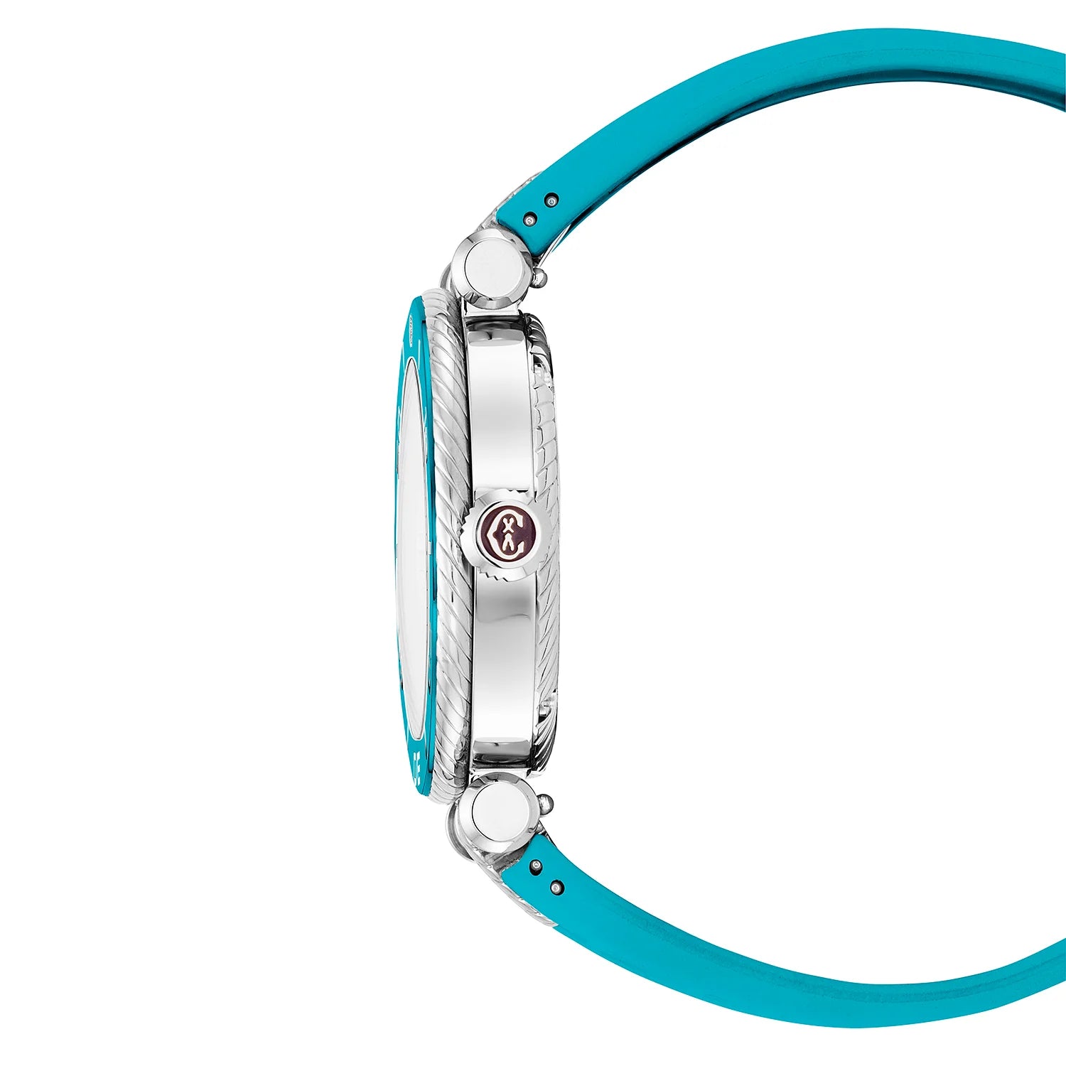 NAVIGATOR SURF, 36MM, AUTOMATISCHES KALIBER, TURQUOISE ZIFFERN, TURQUOISE KARAMELL, TURQUOISE GUMMI-AUSTAUSCHBARES ARMBAND - Charriol Geneve - Watch