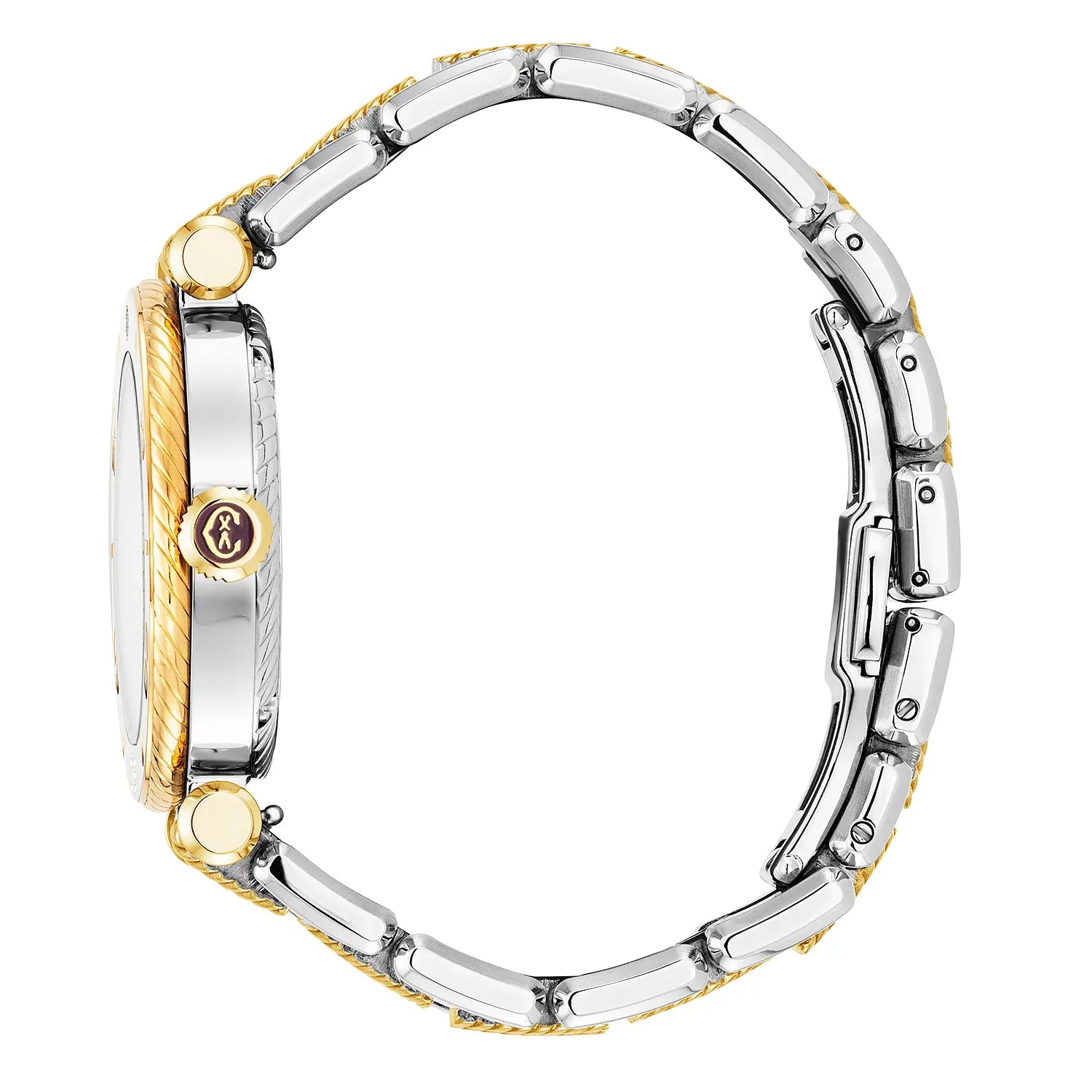 NAVIGATOR SURF, 36MM, AUTOMATISCHE KALIBRIERUNG, WEIßES ZIFFERBLATT, WEIßER RAND, STAHL-BICOLOR-AUSTAUSCHBARES ARMBAND - Charriol Geneve - Watch