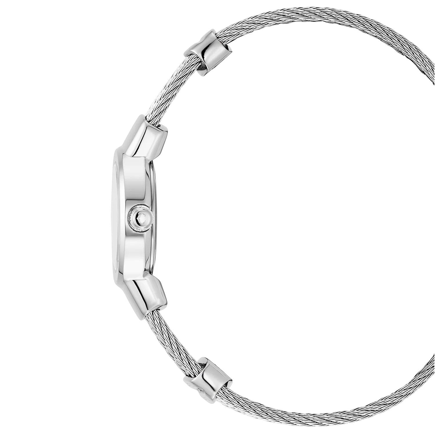 ST TROPEZ, 20MM, QUARZKALIBER, PERLMUTTER MIT 11 DIAMANTEN ZIFFERN, STAHLKETTE, STAHLKABELARMBAND - Charriol Geneve - Watch