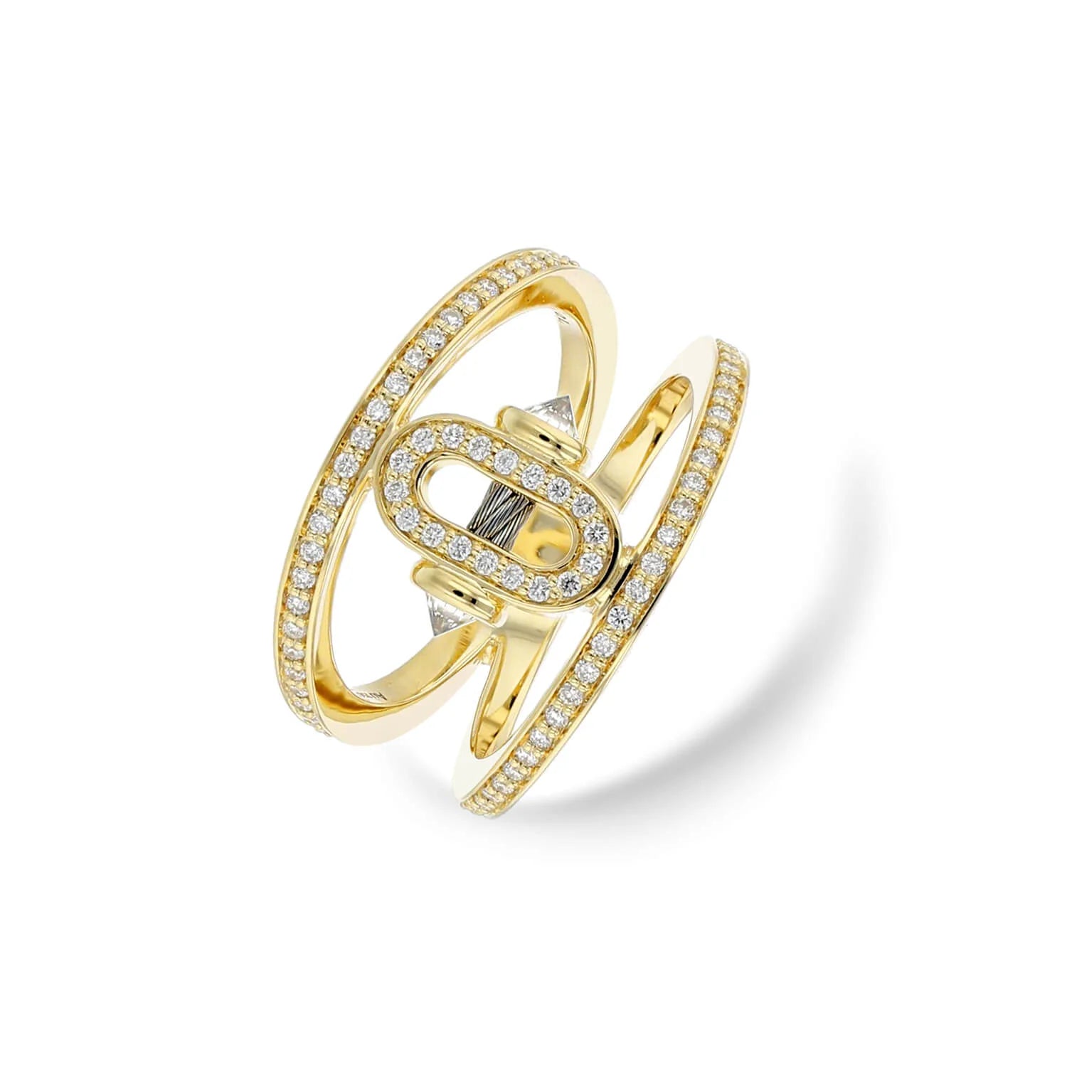 Steel_Gold 18KT with 72 Diamonds 0.61ct