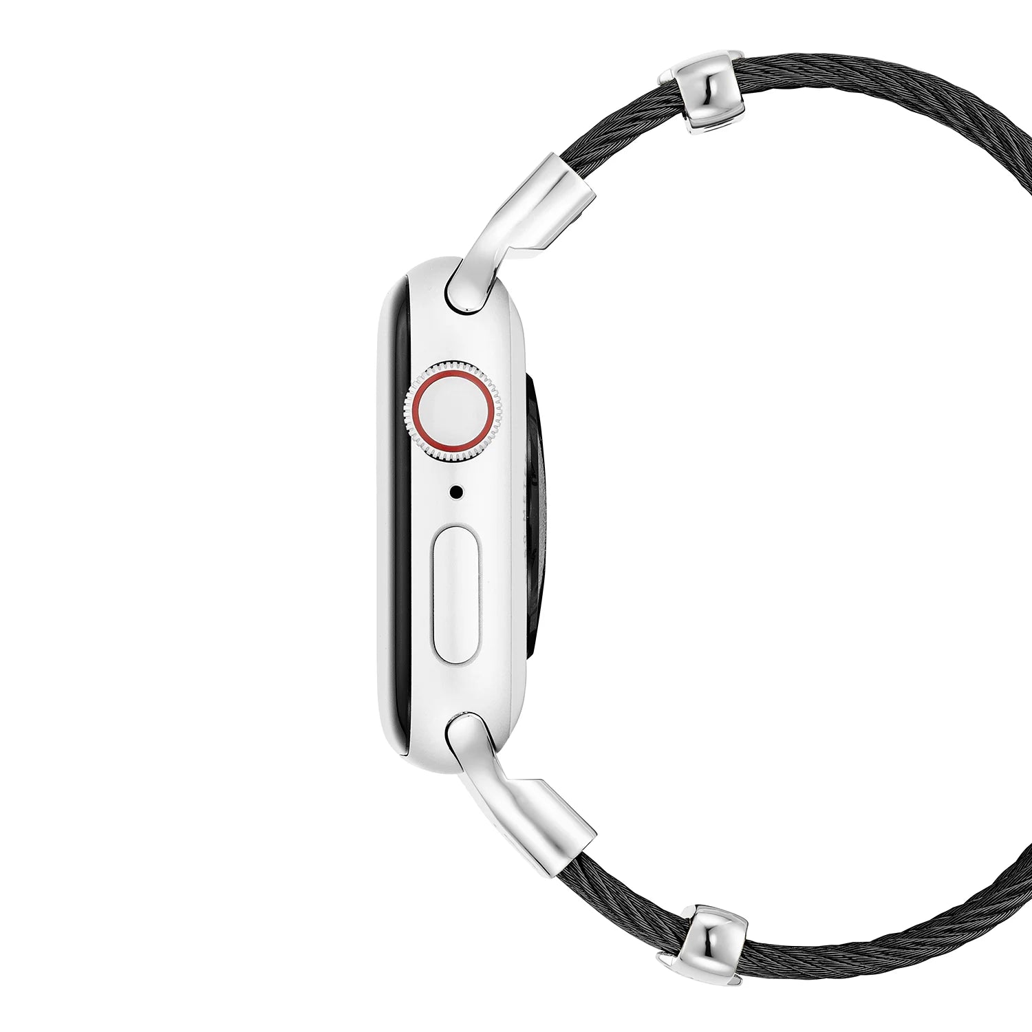 Schwarz mit Stahl Décors_Wrist 16cm