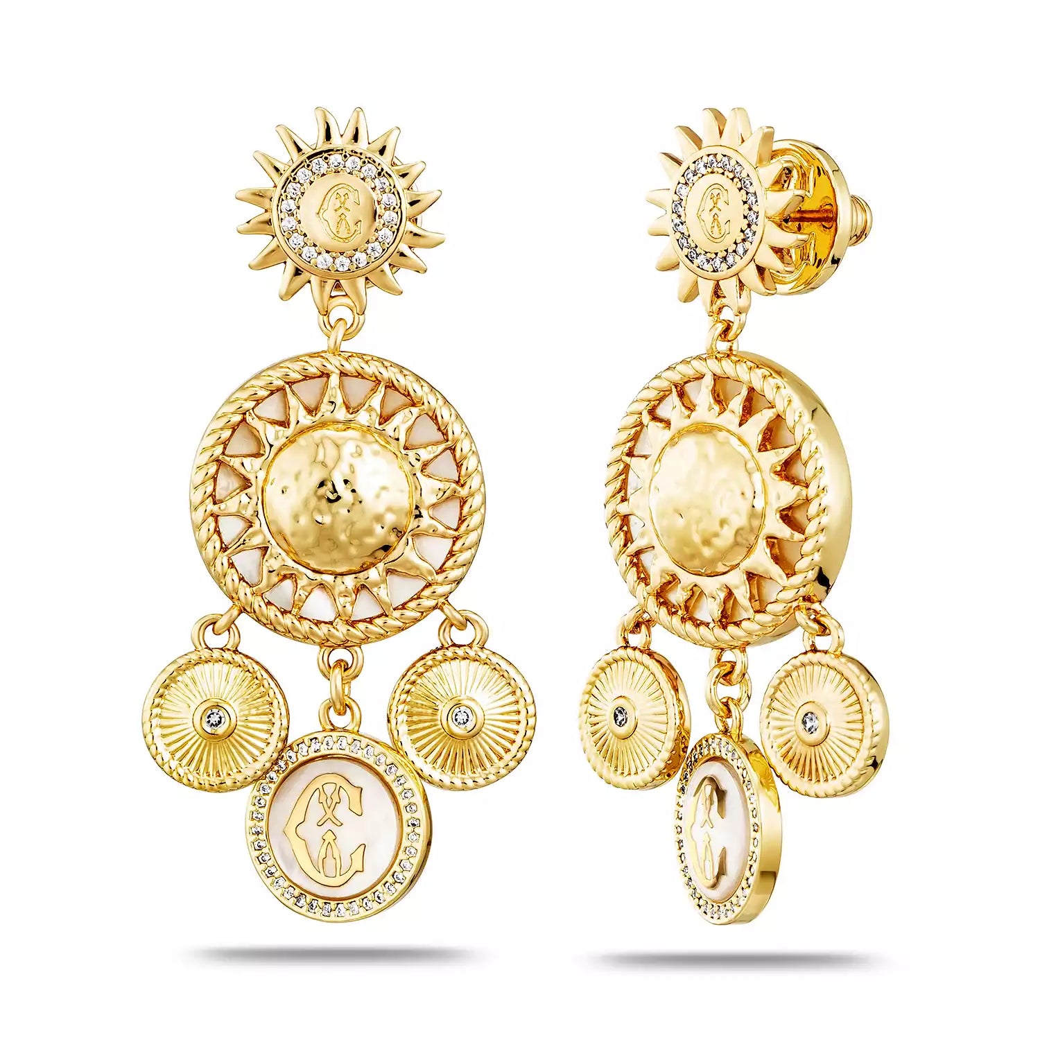 Gelbgold_2 Perlmuttmünzen und Sonne