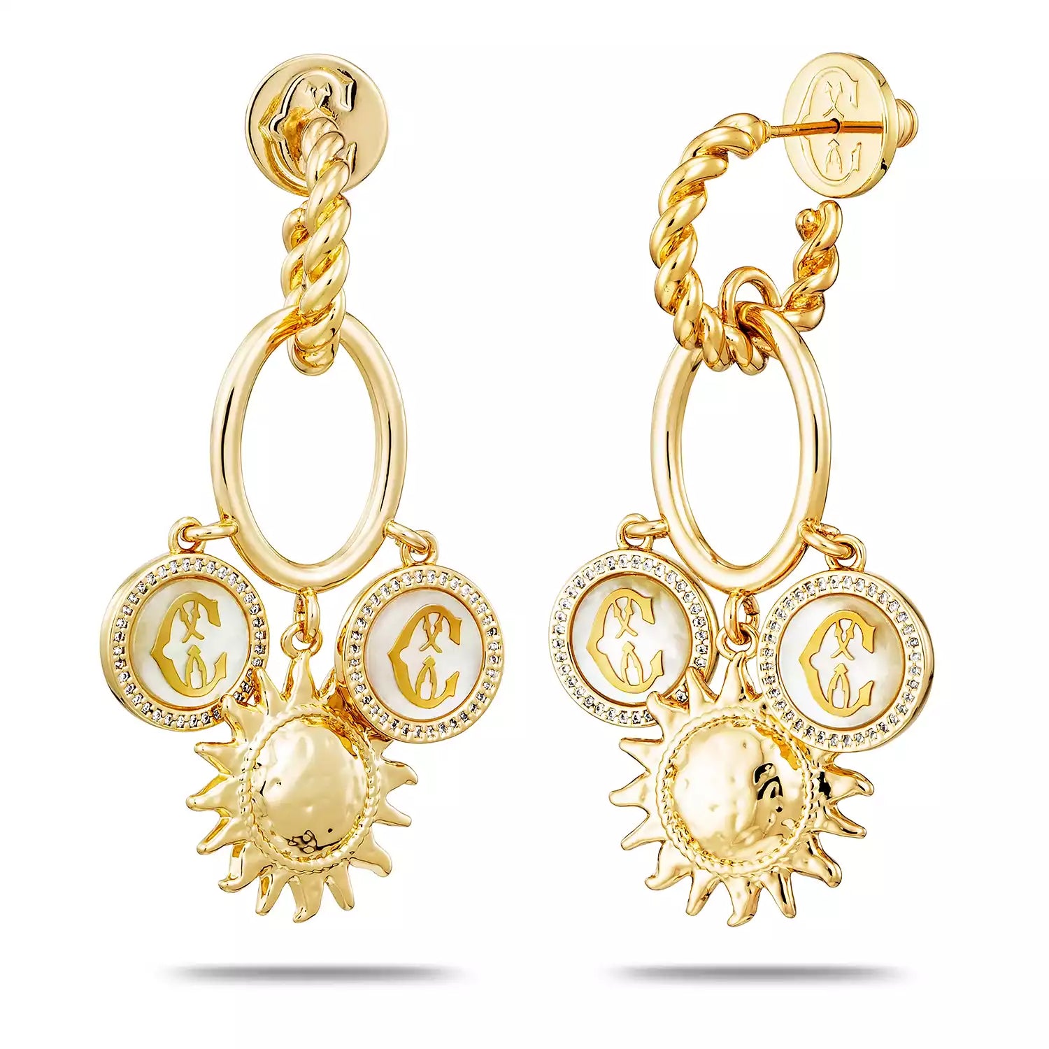 Gelbgold_3 Perlmuttmünzen und Sonne