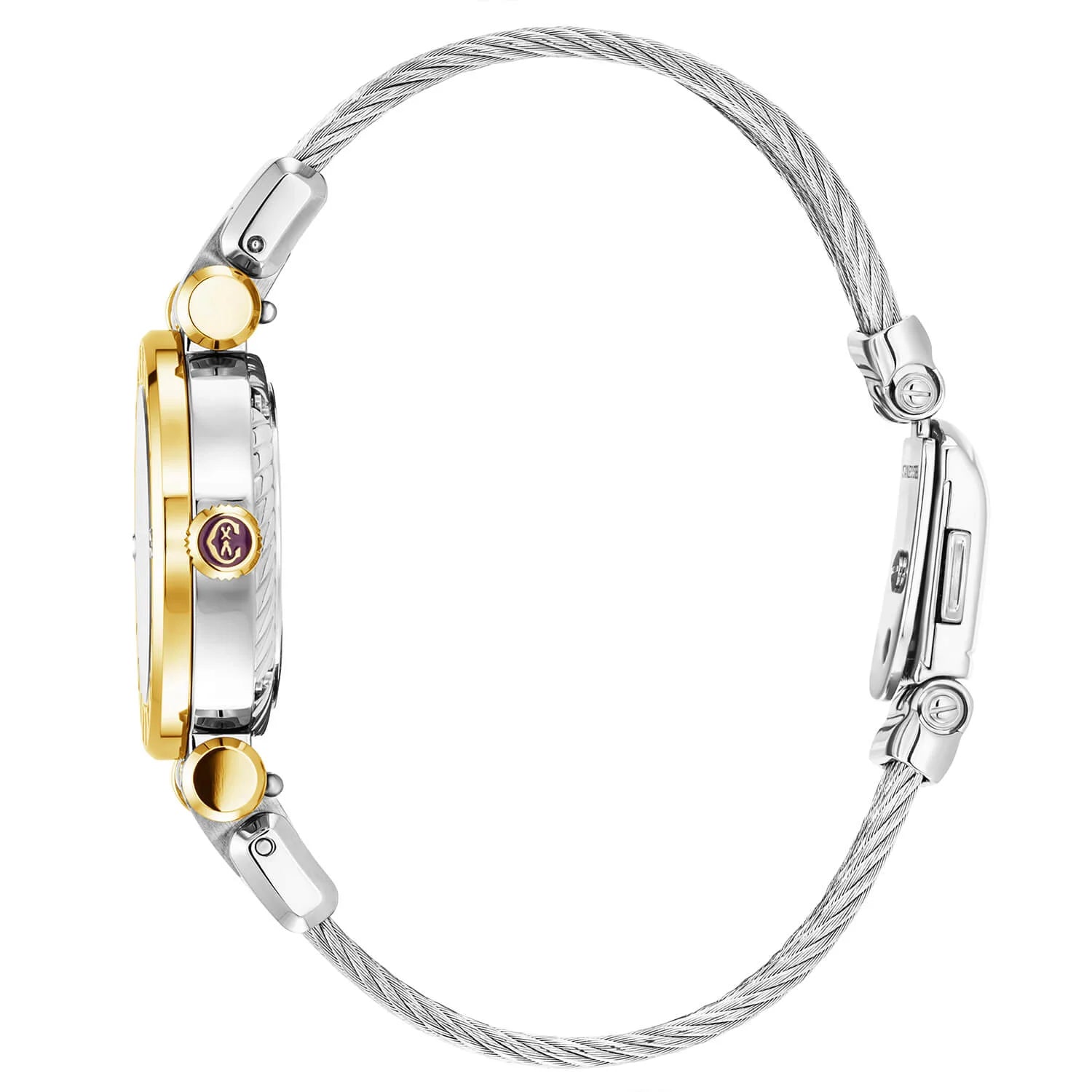 NAVIGATOR CRUISE, 28MM, QUARZKALIBRIER, WEISSE PERLENMUTTER MIT 12 RÖMISCHEN ZAHLEN, STAHL GELB GOLD PVDCHARRIOL CHARRIOL" MIT 2 SCHRAUBEN BEZEL, STAHL AUSTAUSCHBARES KABELARRING MIT 2 GELB GOLD PVD ANGESCHLOSSEN - © 2024 Charriol - Watch