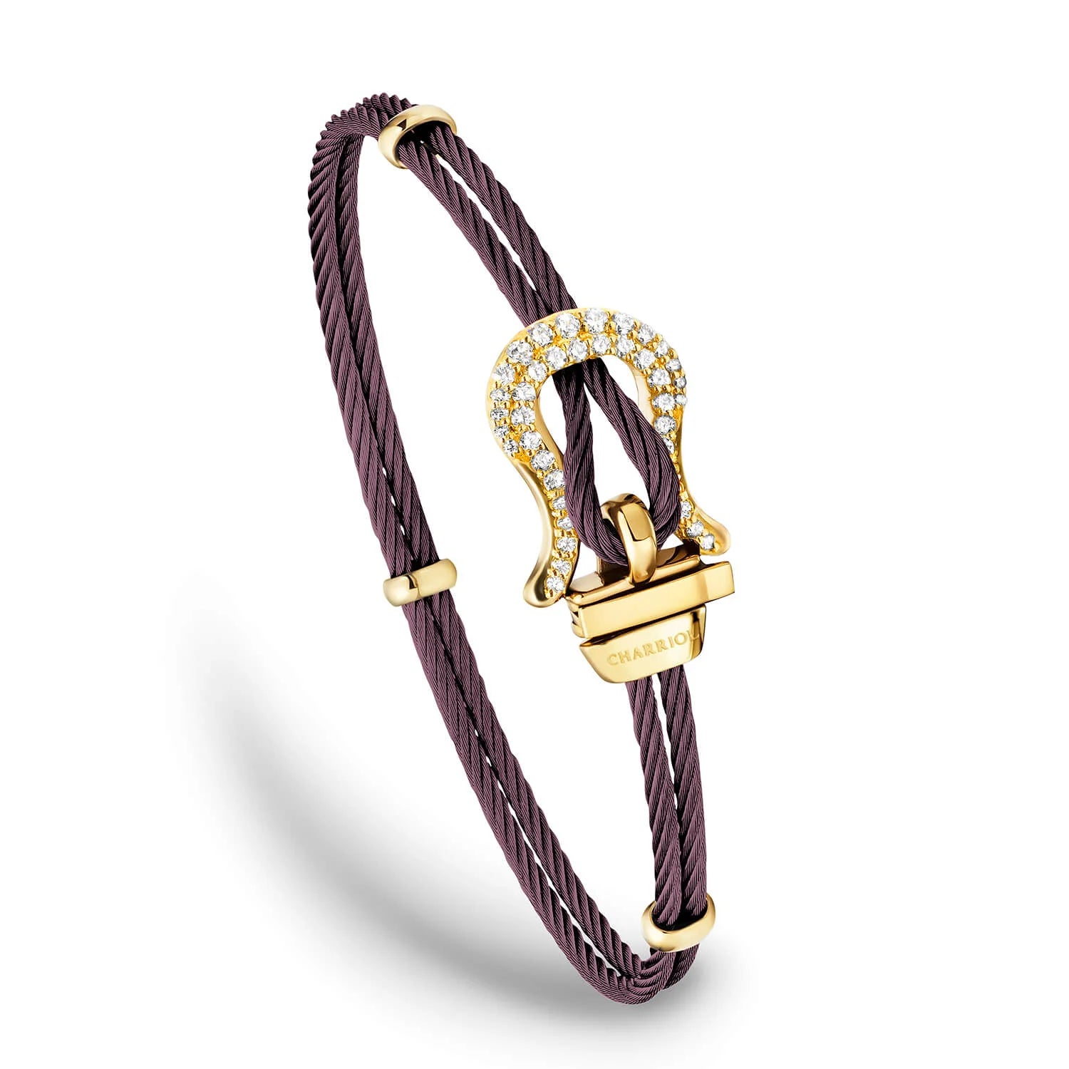 Violett_Gold 18KT mit 40 Diamanten 0.29ct