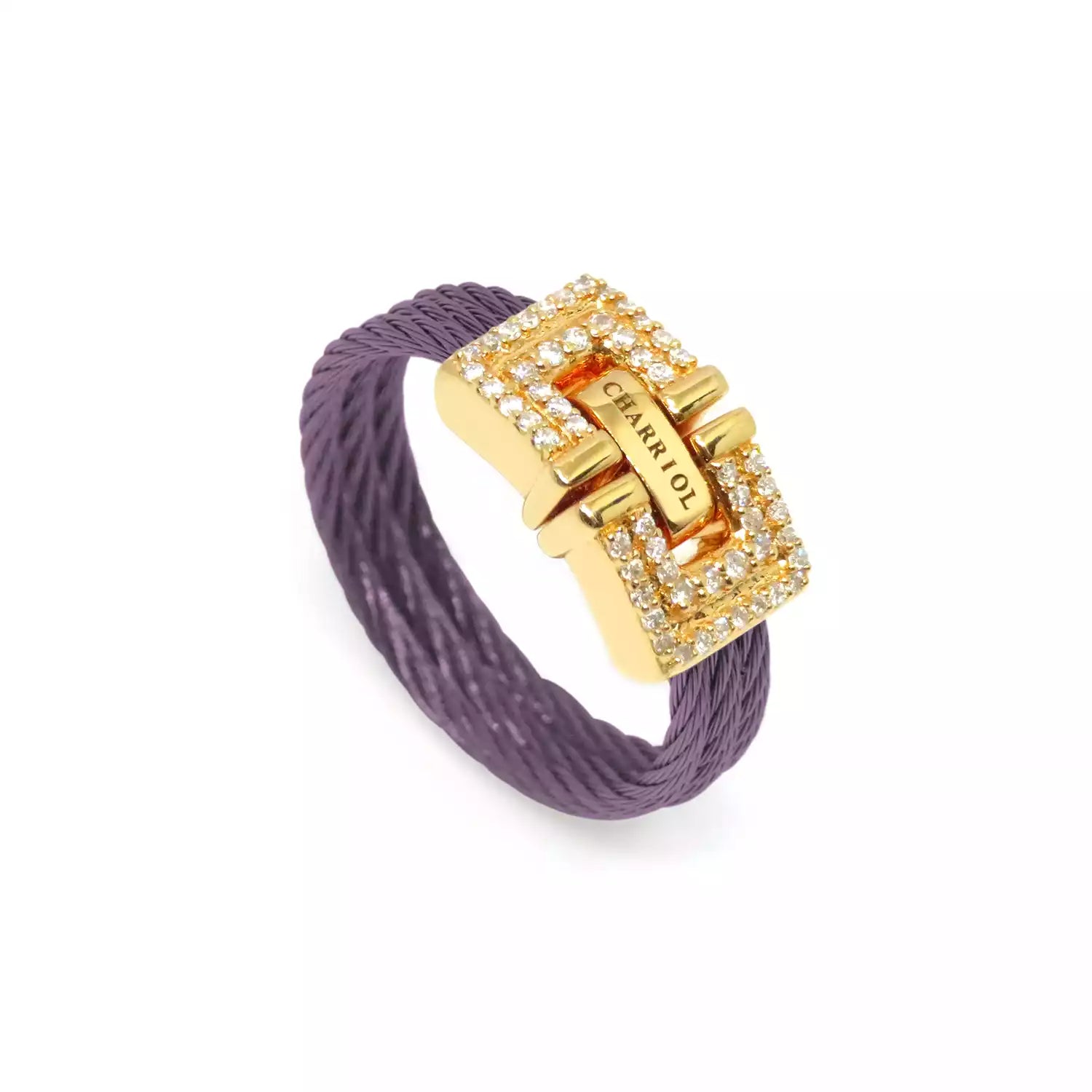 Violett_Gold 18KT mit 54 Diamanten 0.21ct