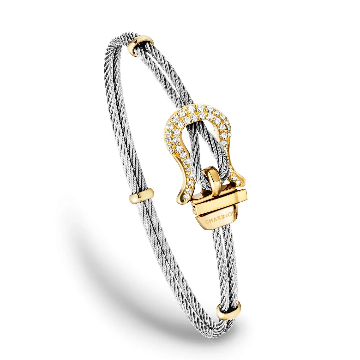 Stahl_Gold 18KT mit 40 Diamanten 0.29ct