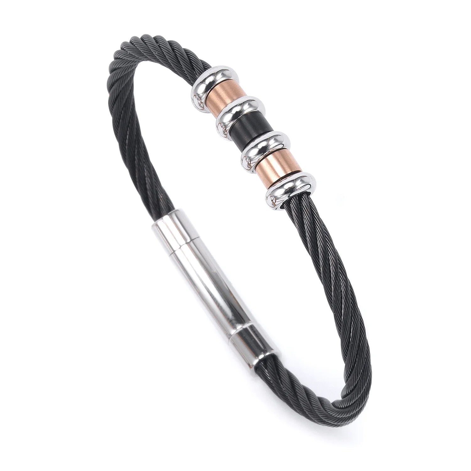 Schwarz_Stahl & Rose Gold