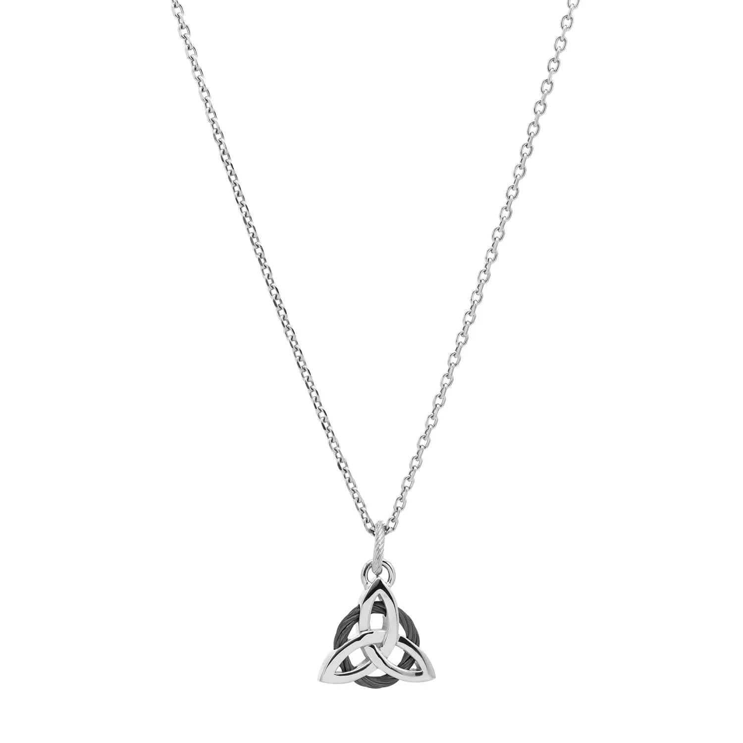 Schwarz_Stahl_50cm Dünne Kette