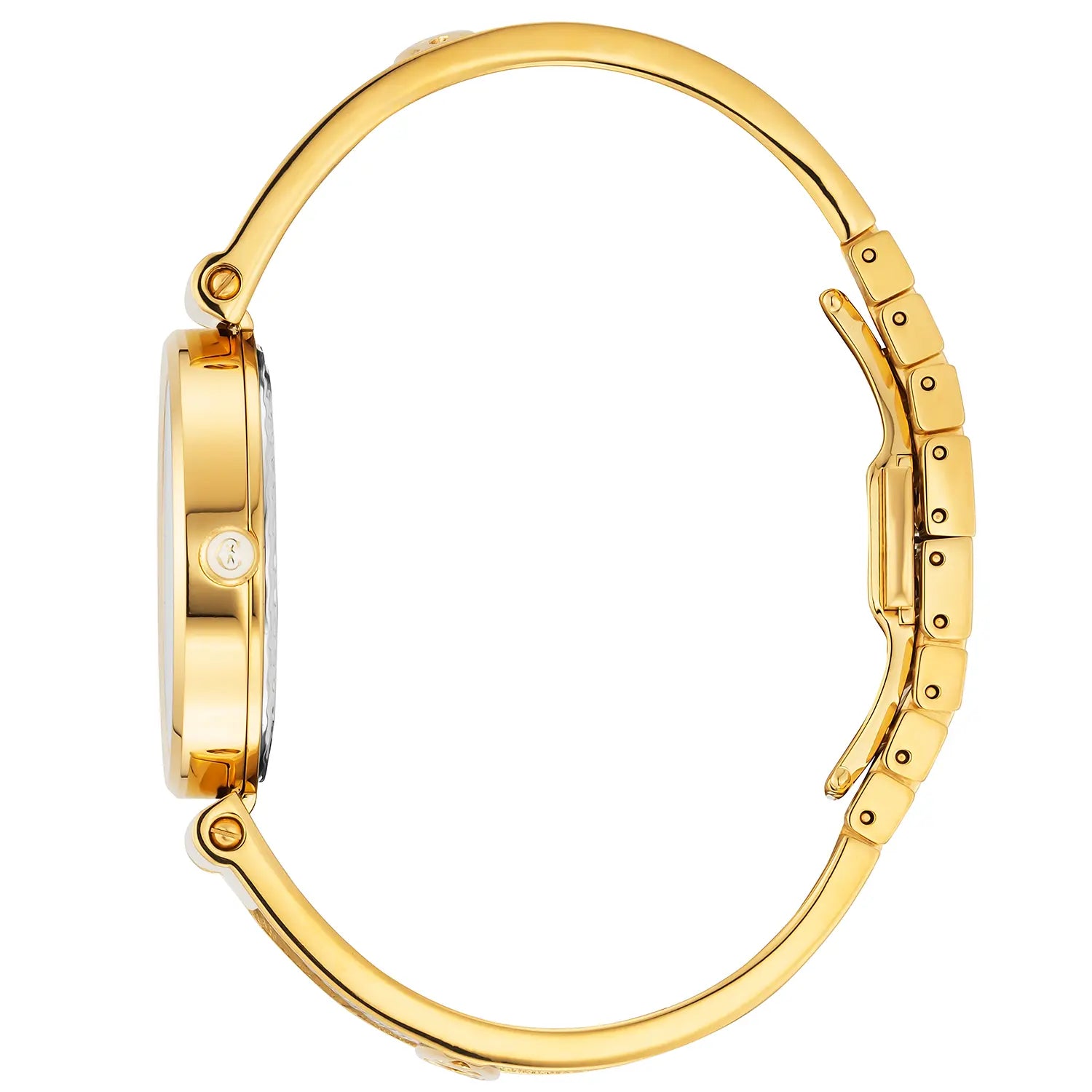 FOREVER, 32MM, QUARTZ-KALIBER, PERLMUTTER-ZEICHER, GELB-GOLD PVD-BEZEL, STAHLKABELARMBAND - Charriol Geneve - Watch