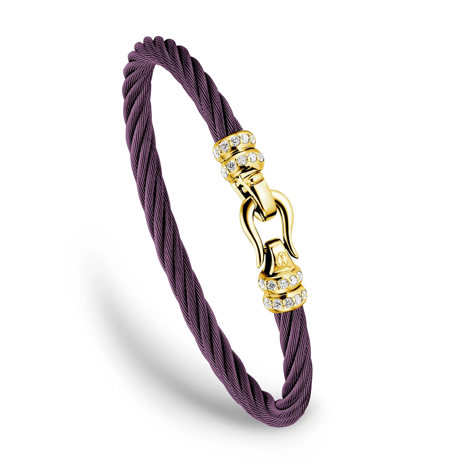 Violett_Gold 18KT mit 24 Diamanten 0.36ct