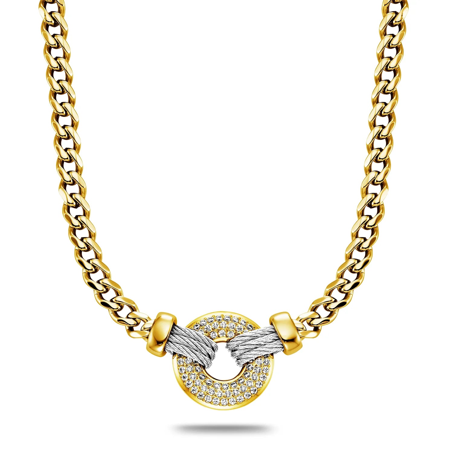 Stahl_73 Zirkonia-Anhänger