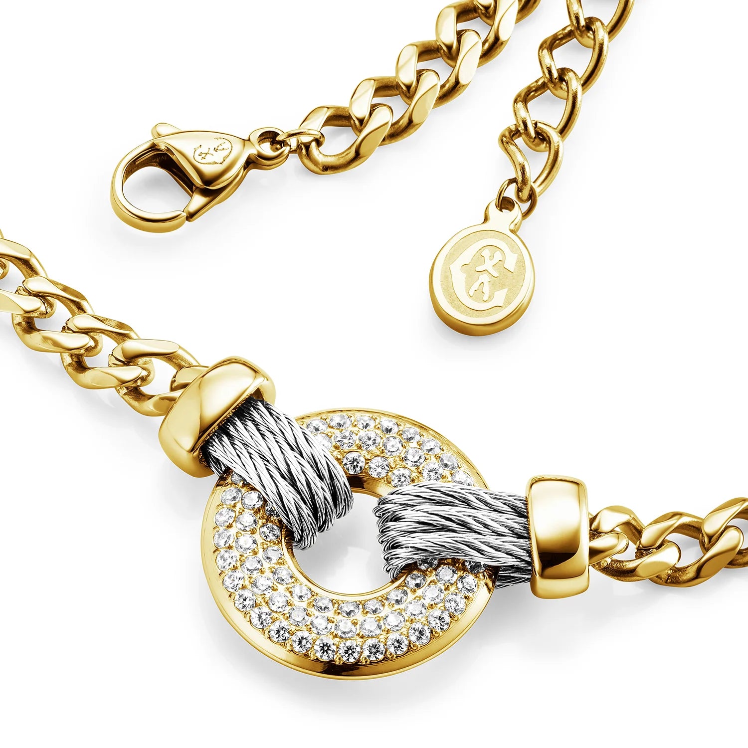 Stahl_73 Zirkonia-Anhänger