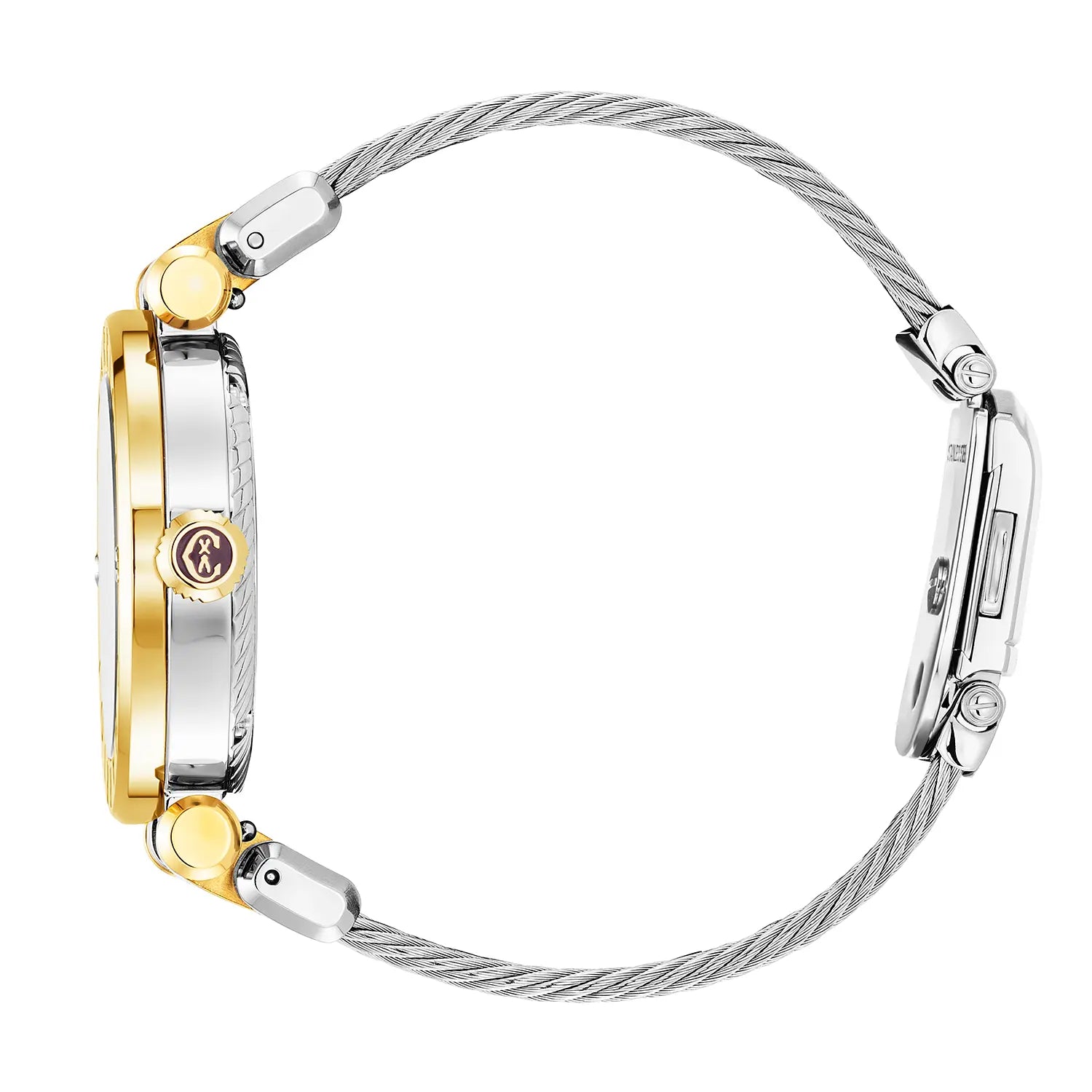 NAVIGATOR CRUISE, 36MM, QUARTZKALIBRIER, PERLMUTTER MIT 10 DIAMANTEN ZIFFERN,CHARRIOL CHARRIOL" BESEL, STAHLKABEL-AUSTAUSCHBARES ARMBAND - Charriol Geneve - Watch