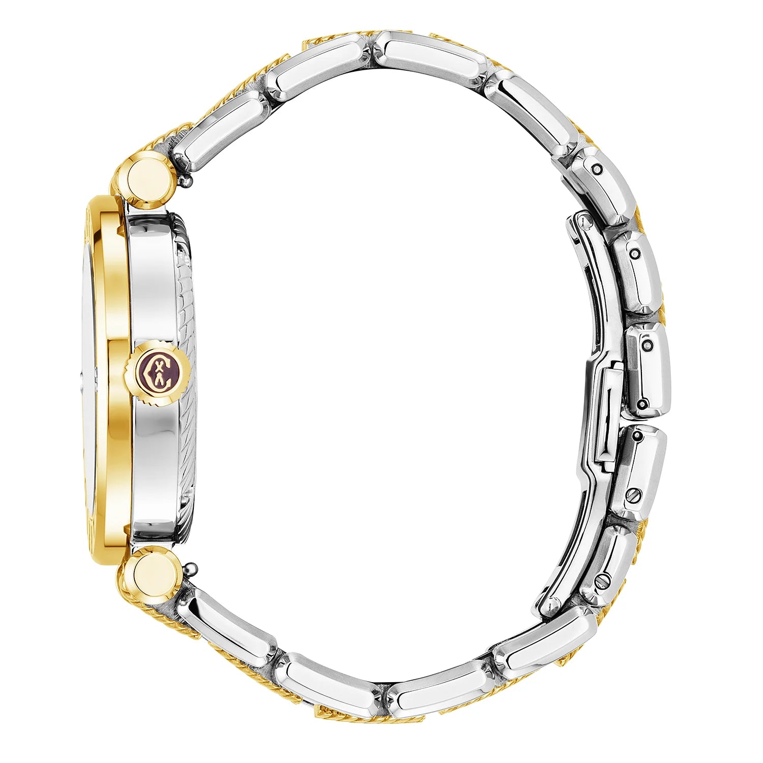 NAVIGATOR CRUISE, 36MM, QUARTZ KALIBER, PERLMUTTER MIT 10 DIAMANTEN ZIFFERN, "CHARRIOL CHARRIOL " FASSUNG, BICOLOR AUSTAUSCHBARES ARMBAND - Charriol Geneve - Watch