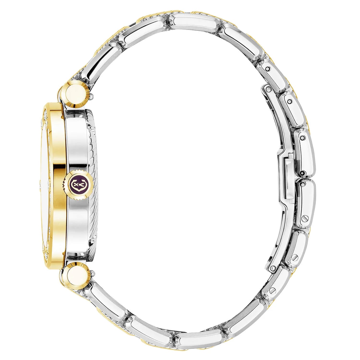 NAVIGATOR CRUISE, 36MM, QUARZKALIBER, WEISSE PERLENMUTTER MIT 12 RÖMISCHEN ZAHLEN, STAHL GELB GOLD PVD MIT 30 DIAMONEN & 6 SCHRAUBEN, METALL BIFARBEN AUSTAUSCHBARES ARMBAND - © 2024 Charriol - Uhr