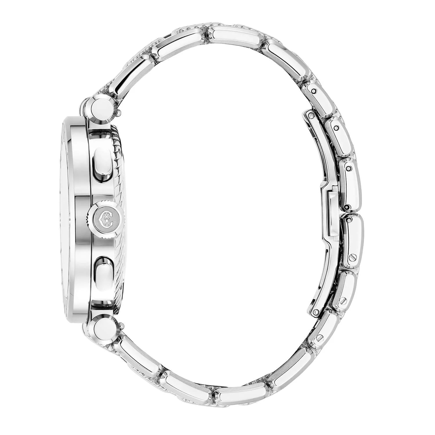 NAVIGATOR CRUISE, 41MM, QUARTZ-CHRONOGRPH-KALIBER, BLAU MIT 3 RHODIUM-SPIEGELN & INDEX-ZEIGER, STAHL "CHARRIOL CHARRIOL " MIT 2 SCHRAUBEN BEZEL, STAHL-METALL-AUSTAUSCHBARES ARMBAND - © 2024 Charriol - Uhr