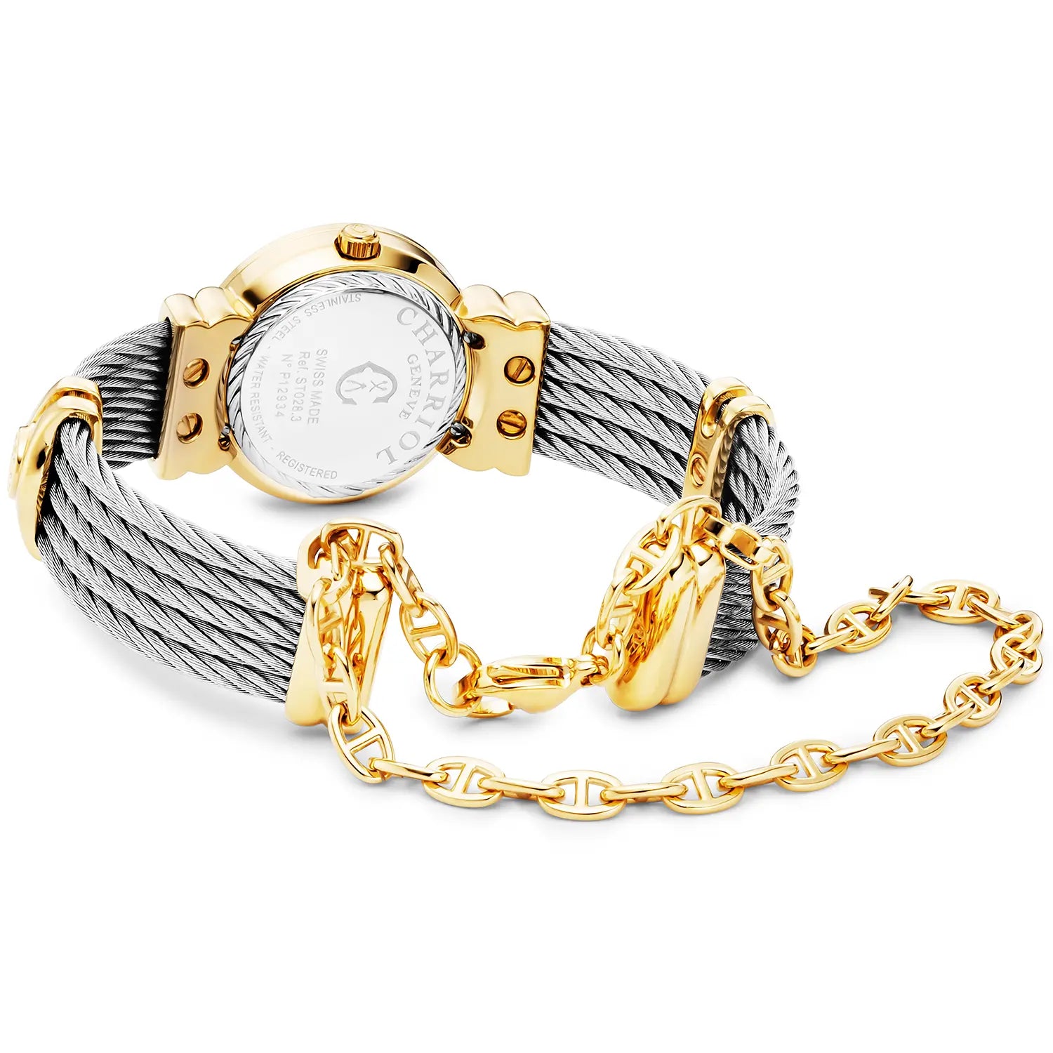 St Tropez Icon Watch Gelbgold PVD und Stahl - Charriol Geneve - Uhr