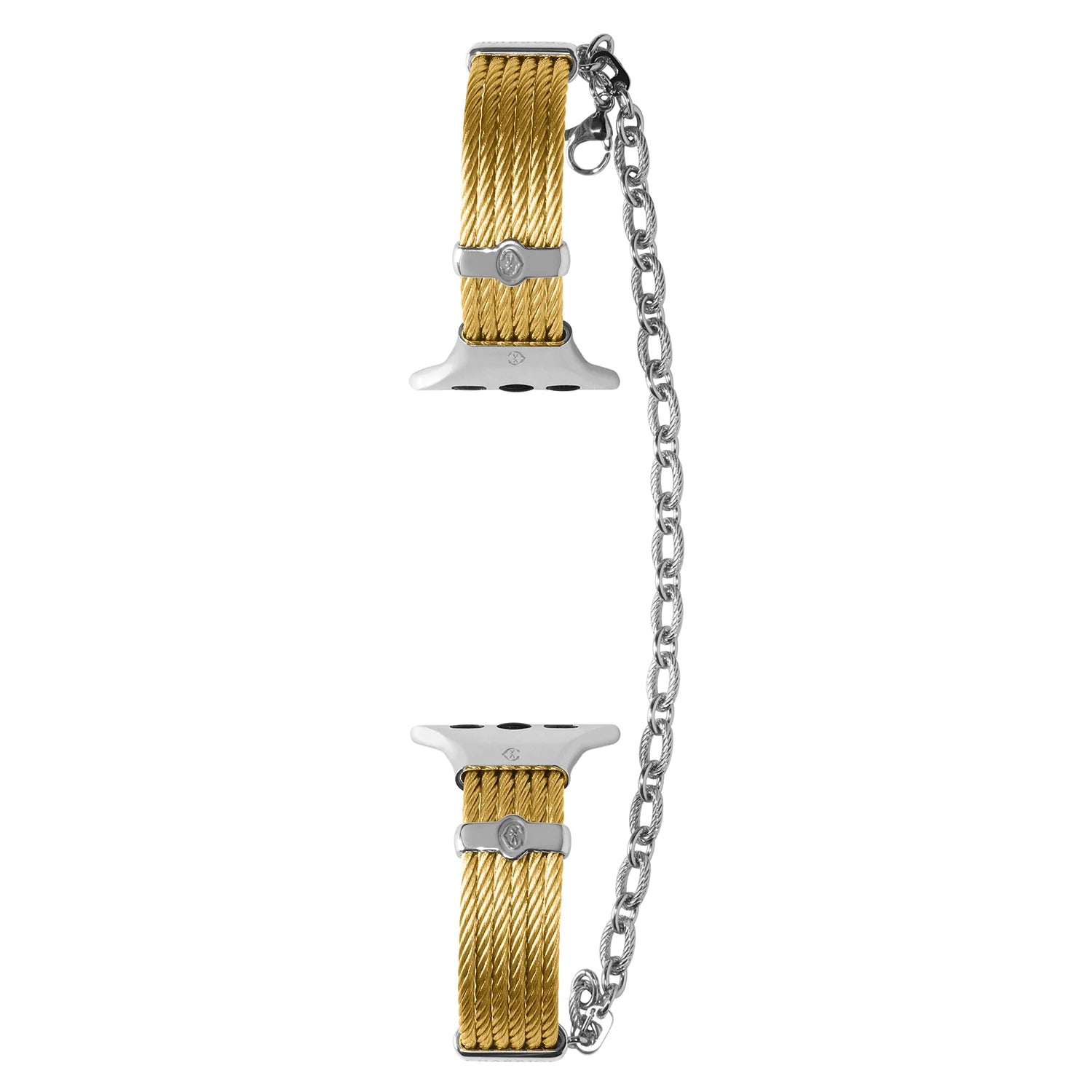 Gelbgold mit Stahl Décors_Armband 16cm