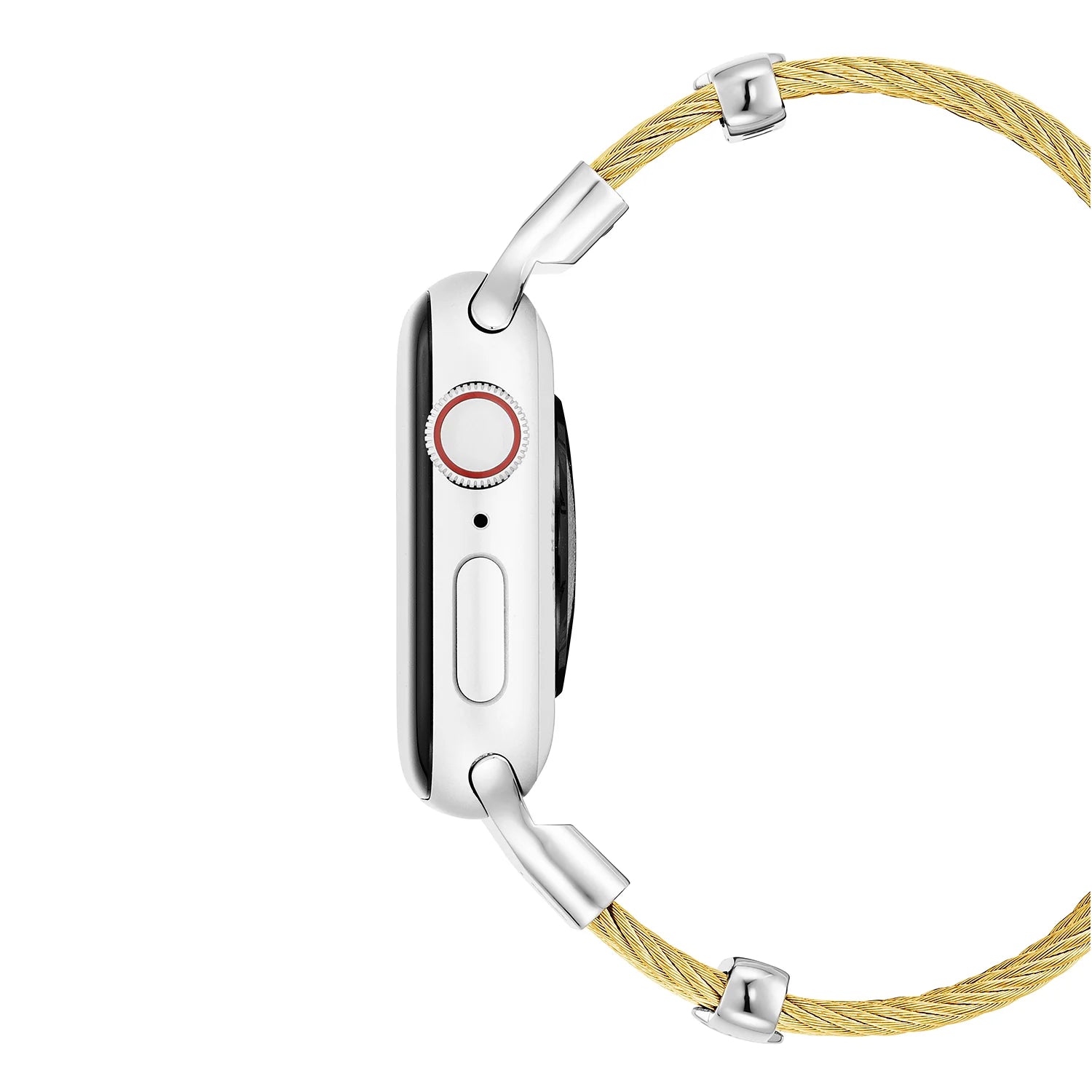 Gelbgold mit Stahl Décors_Armband 16cm