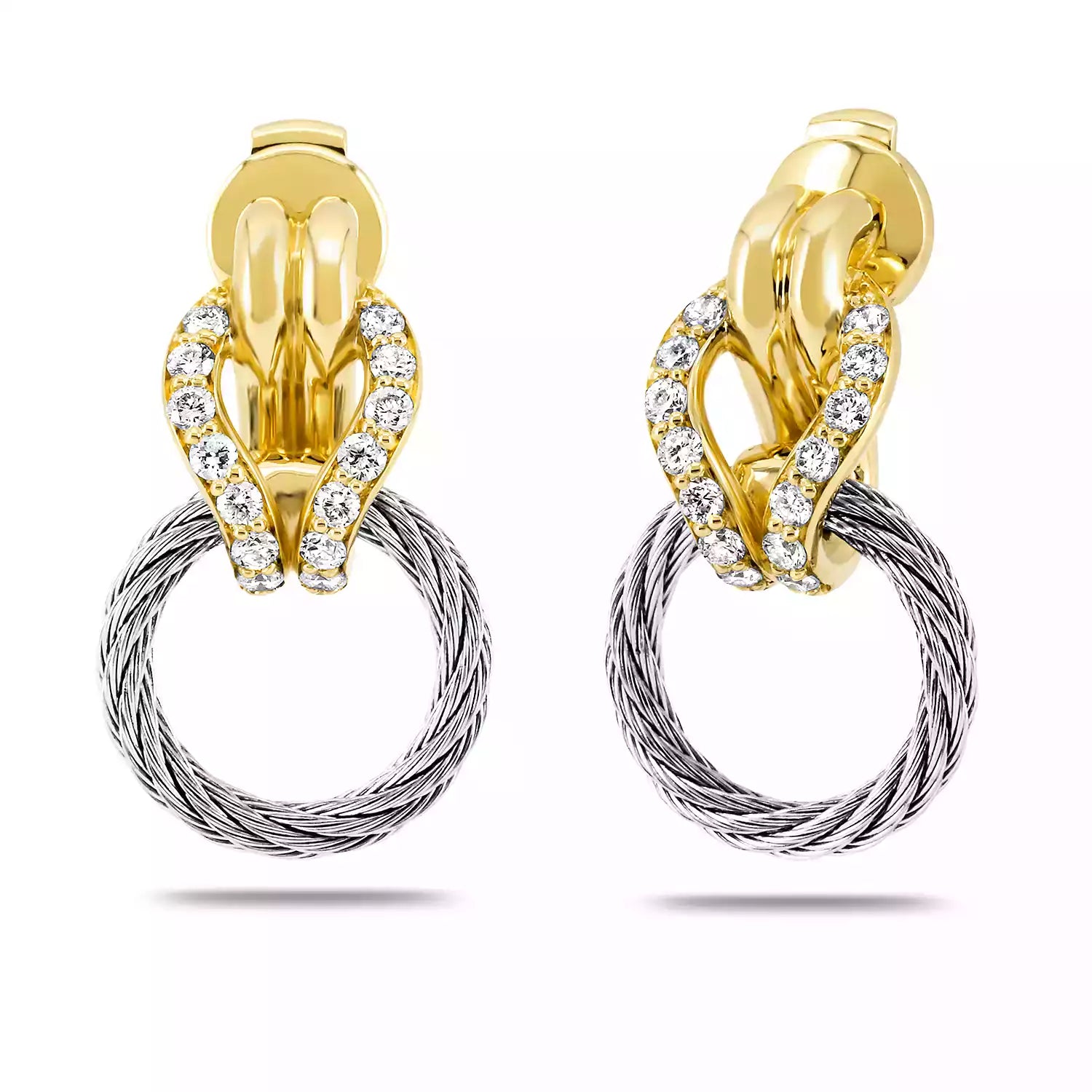 Stahl_Gold 18KT mit 28 Diamanten 0.42ct